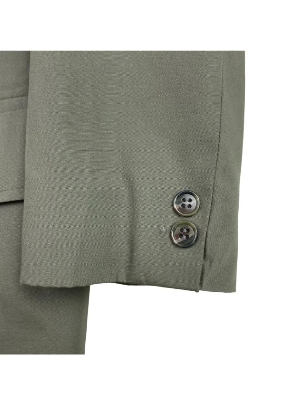 VTG Brooks Brothers Men’s 100% Cotton 3/2 Roll Chino Blazer Green • USA • 42R